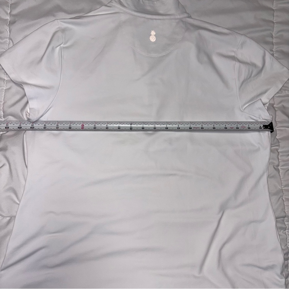 Tommy Bahama Aubrey IslandZone Mock Top Large White Women’s Zip Neck - Picture 6 of 7